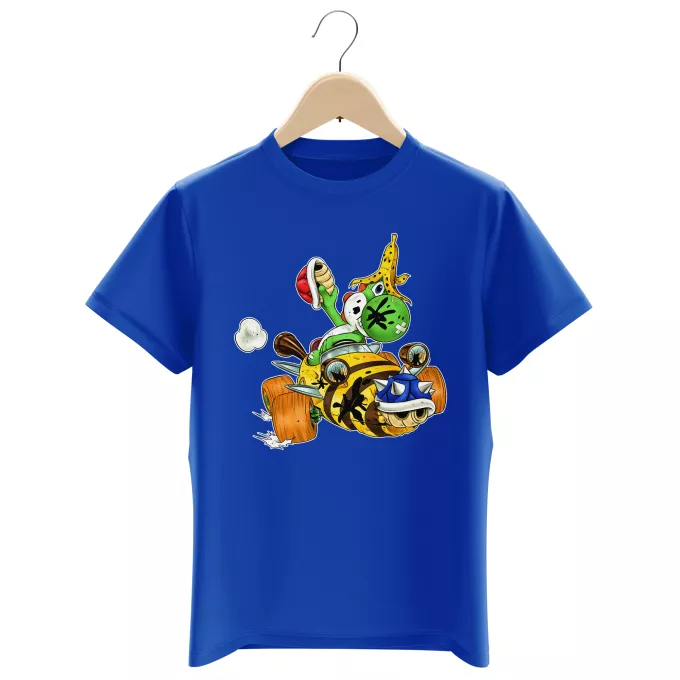 Camisetas Niños Parodia Mario Kart Yoshi