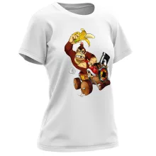Donkey Kong T-shirt för kvinnor – Parodi Mario Kart