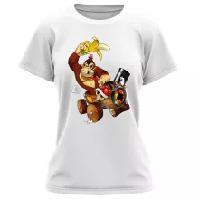 Donkey Kong T-shirt för kvinnor – Parodi Mario Kart