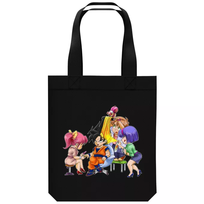 Borsa Tote Bag in cotone organico Paoridia Dragon Ball Z - DBZ Son Goku Super Saiyan