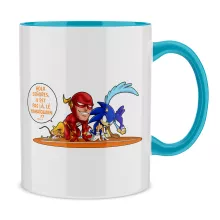 Mug « Le 100 M le plus rapide de tous les temps !! » – Parodie Flash