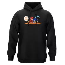 Sweat à capuche « Le 100 M le plus rapide de tous les temps !! » – Parodie Flash