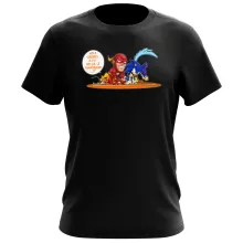 T-shirt « Le 100 M le plus rapide de tous les temps !! » – Parodie Flash