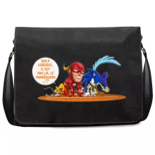 Sac à bandoulière « Le 100 M le plus rapide de tous les temps !! » – Parodie Flash