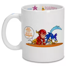 Mug « Le 100 M le plus rapide de tous les temps !! » – Parodie Flash