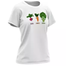 Son Goku Women T-shirt “Son Goku, Broly and Vegeta” – Dragon Ball Z parody