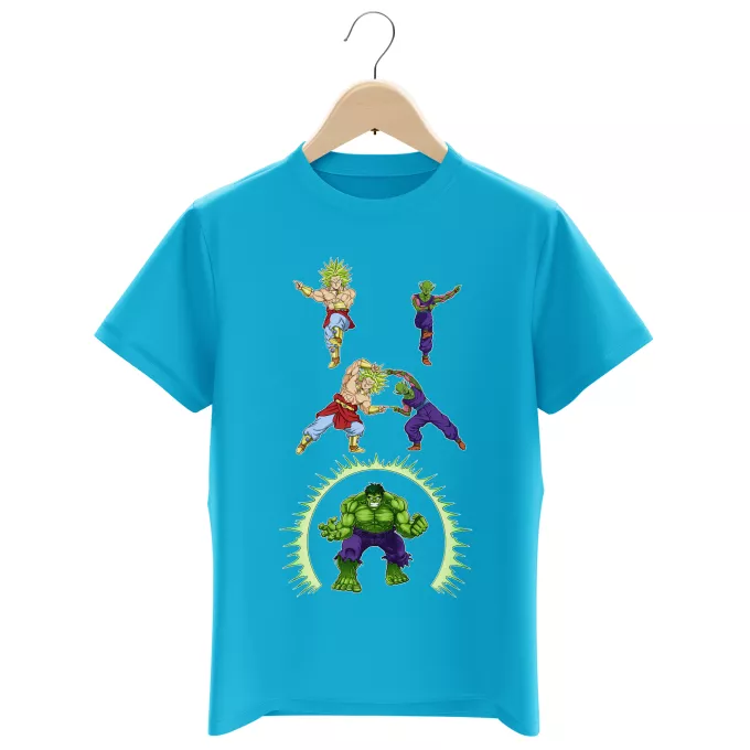 Magliette per bambini e ragazzi Paoridia Dragon Ball Z - DBZ Piccolo, Broly e Hulk