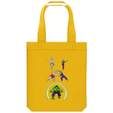 Borsa Tote Bag in cotone organico Parodie di Manga