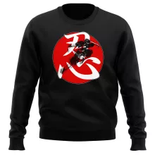 Edo Shinobi Sweater “Japan Edo Shinobi in Red moon - Ninja” – Japan Culture parody