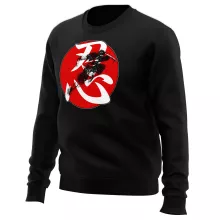Edo Shinobi Sweater “Japan Edo Shinobi in Red moon - Ninja” – Japan Culture parody