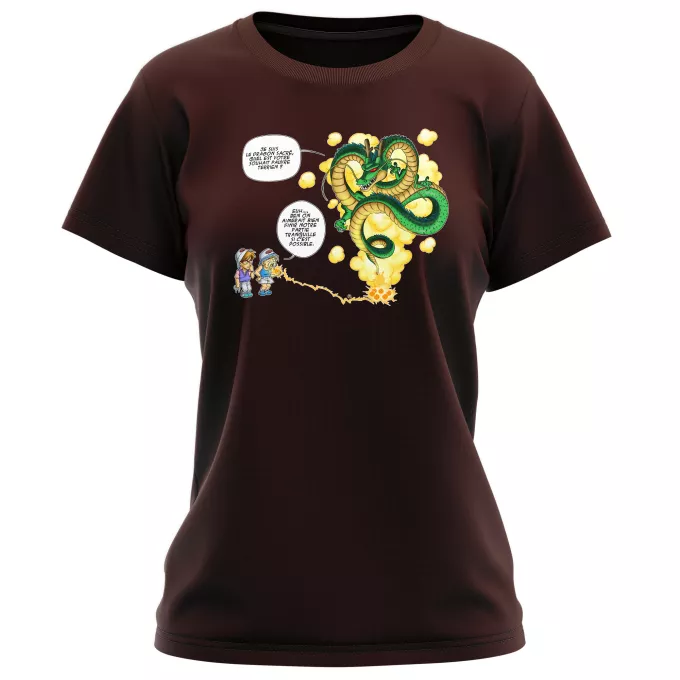 T-shirts Femmes Parodie Dragon Ball Z - DBZ La Pétanque, c'est sacré ! - Shenron, les pétanqueurs marseillais