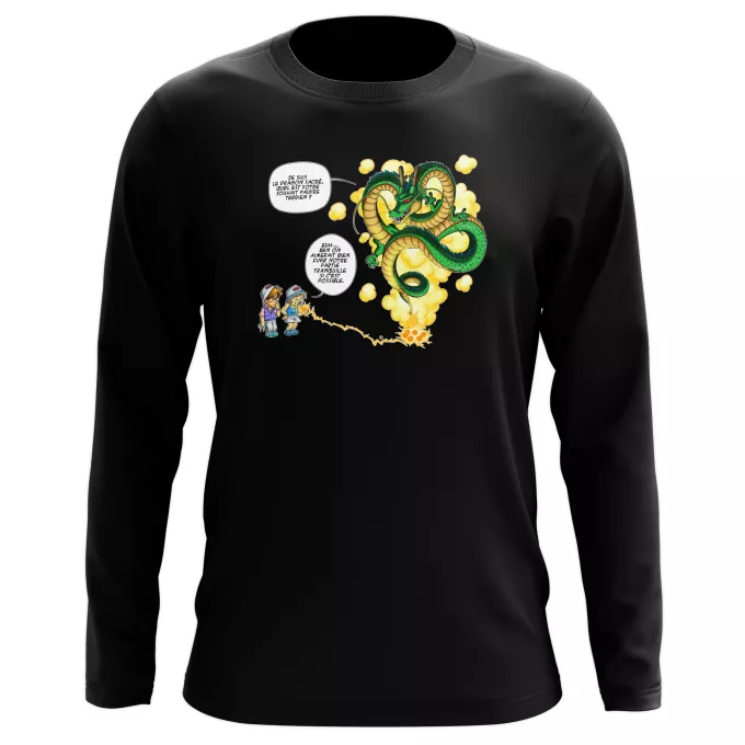 T-Shirts manches longues Parodie Dragon Ball Z - DBZ La Pétanque, c'est sacré ! - Shenron, les pétanqueurs marseillais