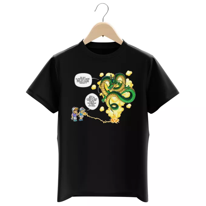 T-shirts Enfants Garçons Parodie Dragon Ball Z - DBZ La Pétanque, c'est sacré ! - Shenron, les pétanqueurs marseillais