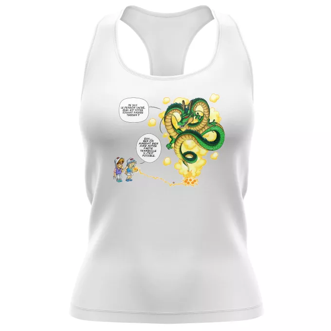 Débardeur Femme Parodie Dragon Ball Z - DBZ La Pétanque, c'est sacré ! - Shenron, les pétanqueurs marseillais