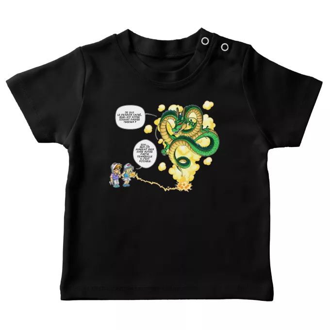 T-shirts bébé Parodie Dragon Ball Z - DBZ La Pétanque, c'est sacré ! - Shenron, les pétanqueurs marseillais
