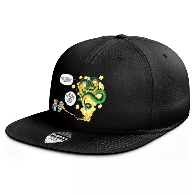 Casquette Rap Snapback Parodie Dragon Ball Z - DBZ La Pétanque, c'est sacré ! - Shenron, les pétanqueurs marseillais
