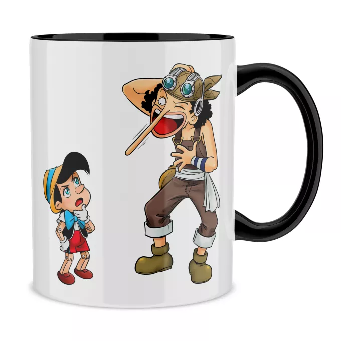 Tassen Parodie auf One Piece Lysop und Pinocchio - Piniocchio