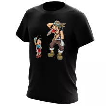 Lysop T-Shirt “Lysop und Pinocchio” – Parodie auf One Piece