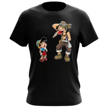 Lysop T-Shirt “Lysop und Pinocchio” – Parodie auf One Piece