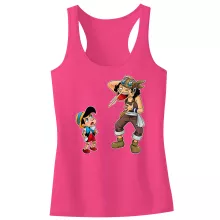 Canotta per bambine e ragazze Usop “Usop e Pinocchio” – Parodia dei One Piece