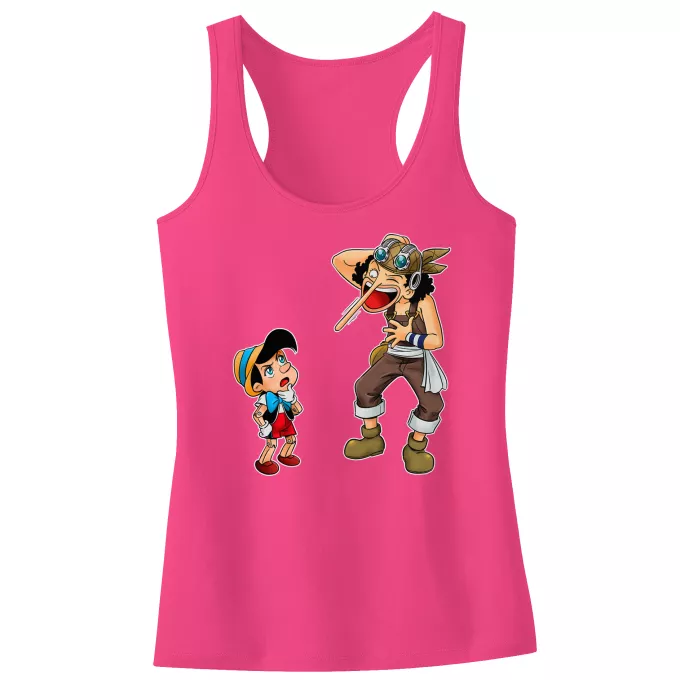 Mädchen Kinder Tank top Parodie auf One Piece Lysop und Pinocchio - Piniocchio