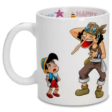 Lysop Tasse “Lysop und Pinocchio” – Parodie auf One Piece