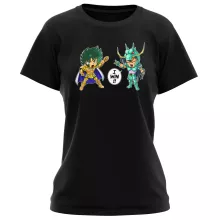 Capricorn Shura Damen T-shirt “Capricorn Shura en Dragon Shiryu” – Saint Seiya parodie