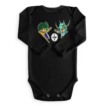Capricorn Shura Lange mouwen Babyromper “Capricorn Shura en Dragon Shiryu” – Saint Seiya parodie