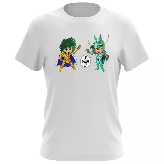 Heren-T-shirts Parodie Saint Seiya Capricorn Shura en Dragon Shiryu