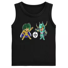 Capricorn Shura Kinderjongen tanktops “Capricorn Shura en Dragon Shiryu” – Saint Seiya parodie