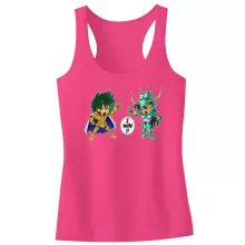 Capricorn Shura Kinderen Meisjes Tank Top “Capricorn Shura en Dragon Shiryu” – Saint Seiya parodie