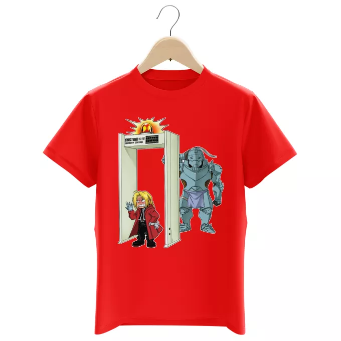 T-shirts kinderjongen Parodie Full Metal Alchemist - FMA Edward en Alphonse Elric - Edward Elric aka Ed, Alphonse Elric aka Al