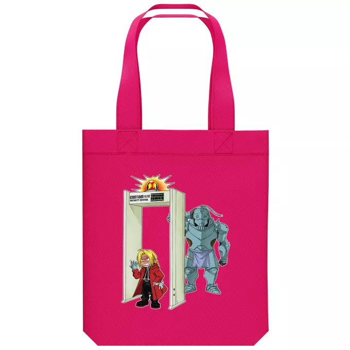 Borsa Tote Bag in cotone organico Paoridia Full Metal Alchemist - FMA Edward e Alphonse Elric - Edward Elric aka Ed, Alphonse Elric aka Al