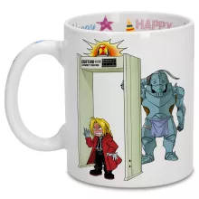 Taza Edward Elric “Edward y Alphonse Elric” – Parodia de Full Metal Alchemist
