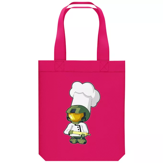 Borsa Tote Bag in cotone organico Paoridia Halo Master Chief