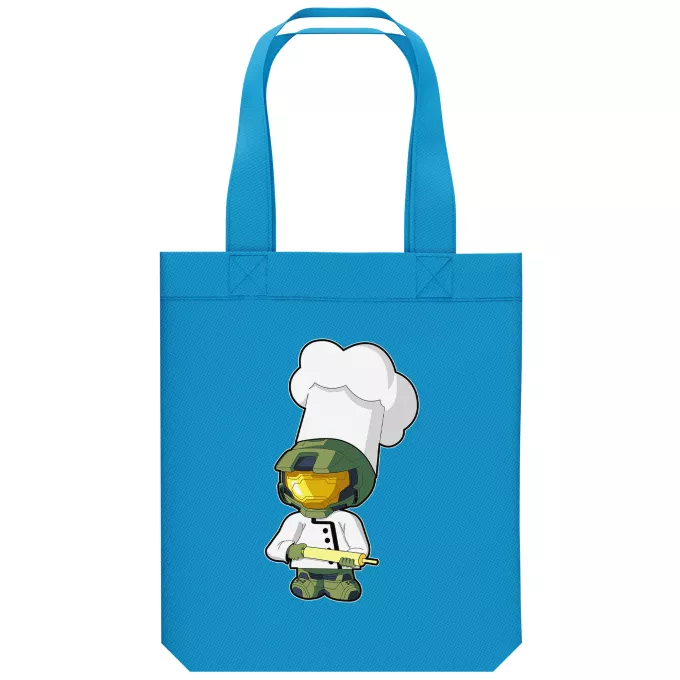 Ekologisk bomullsväska (Tote Bag) Parodi Halo Master Chief