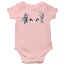 Cygnus Hyoga Baby Strampler (Mädchen) “Cygnus Hyoga and Aquarius Camus” – Parodie auf Saint Seiya