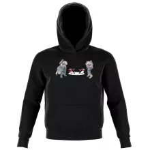 Cygnus Hyoga Kaptische sweatshirts kinderen “Cygnus Hyoga and Aquarius Camus” – Saint Seiya parodie
