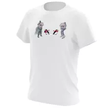 Cygnus Hyoga T-Shirt “Cygnus Hyoga and Aquarius Camus” – Parodie auf Saint Seiya