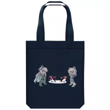 Borsa Tote Bag in cotone organico Parodie di Manga