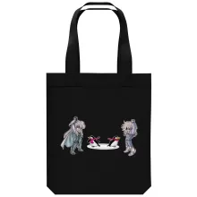 Borsa Tote Bag in cotone organico Parodie di Manga