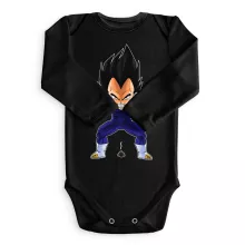 Body bébé manches longues Végéta « Super Caca Vol.2 » – Parodie Dragon Ball Z