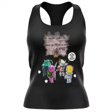Seiya Damen T-shirt Tank top “Seiya, Shun, Shiryu, Hyoga und Aioros” – Parodie auf Saint Seiya