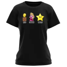 Mario Damen T-shirt – Parodie auf Super Mario