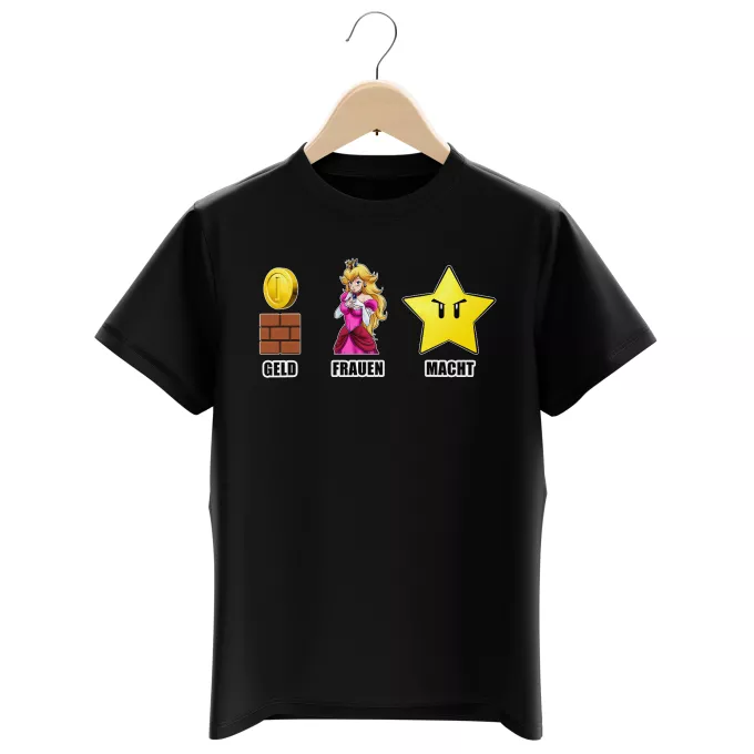 Jungen Kinder T-Shirts Parodie auf Super Mario Mario