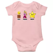 Mario Baby Strampler (Mädchen) – Parodie auf Super Mario
