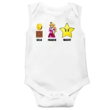 Mario ärmelloser Baby Strampler – Parodie auf Super Mario