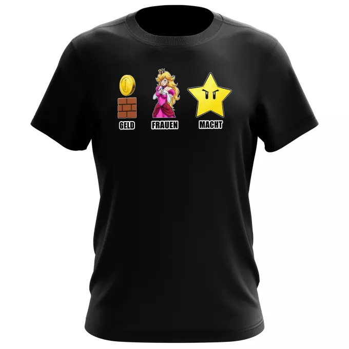 Herren T-shirts Parodie auf Super Mario Mario
