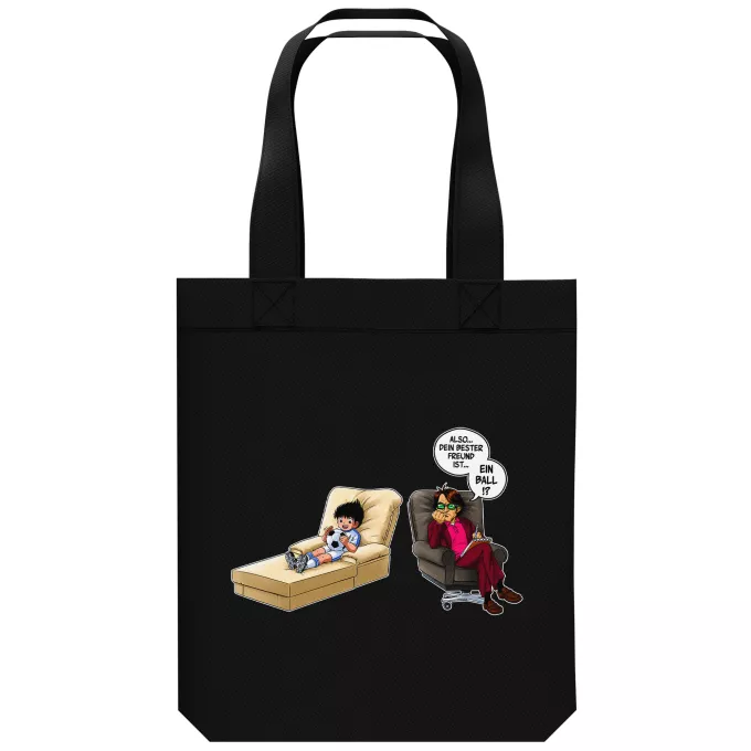Shopper (Tote Bag) aus Bio-Baumwolle Parodie auf Captain Tsubasa Tsubasa Ohzora