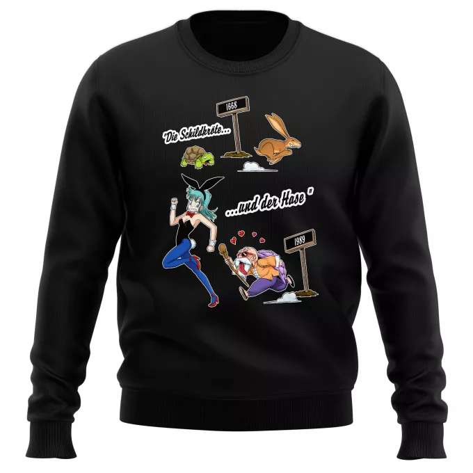 Sweatshirts Parodie auf Dragon Ball Bulma und Muten Roshi